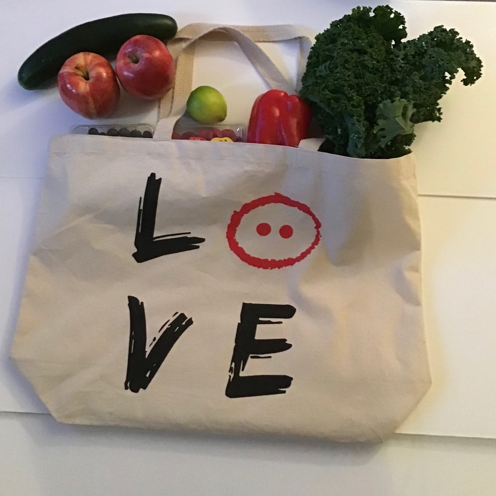 Very Big Canvas Tote Bags, TatoAndMom , L🐽VE